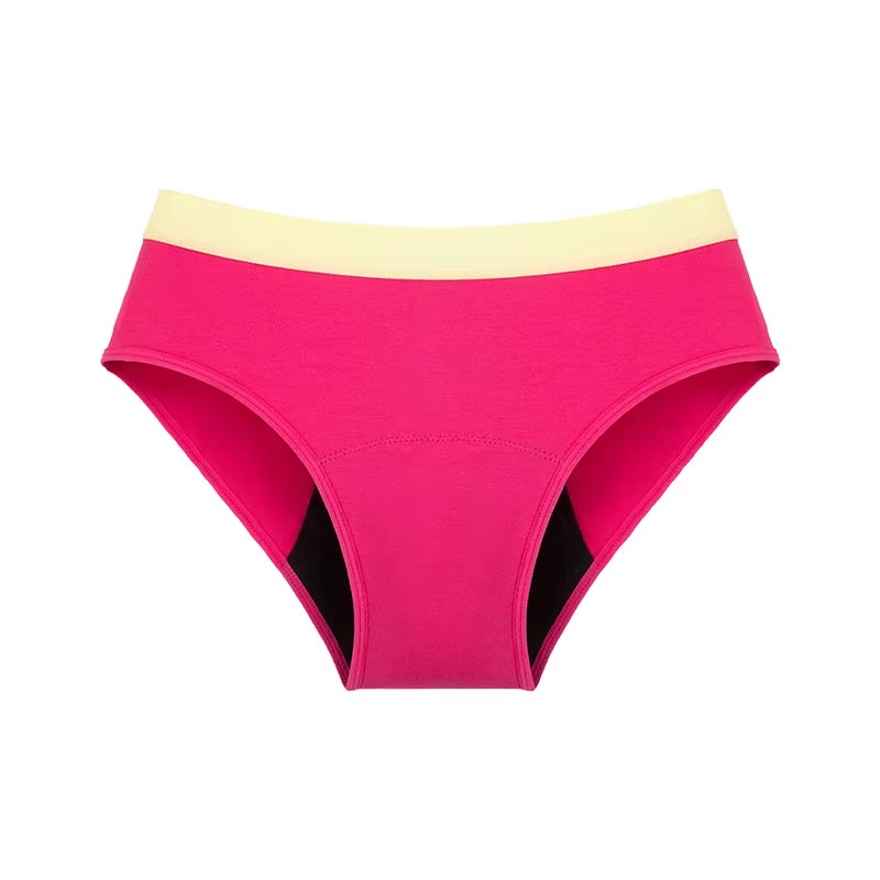Girls Children Leak-Proof Panties for Teenager Menstrual Underwear Soft Modal Kids Briefs Cute Pink Lingerie Incontinence 5Color