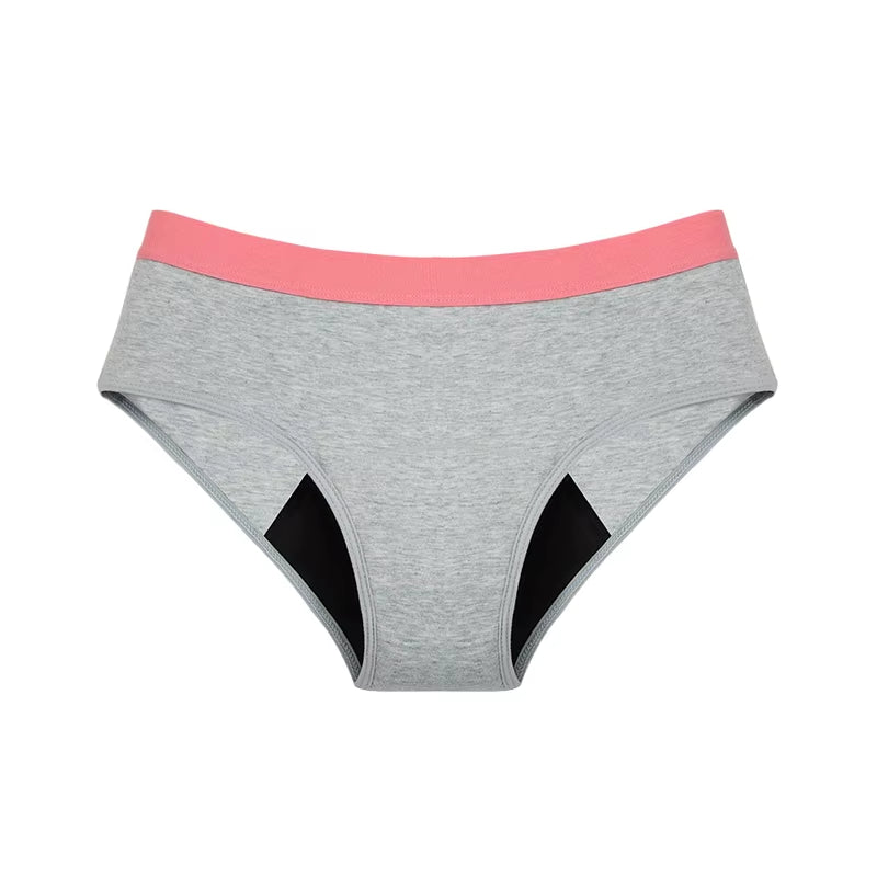 Girls Children Leak-Proof Panties for Teenager Menstrual Underwear Soft Modal Kids Briefs Cute Pink Lingerie Incontinence 5Color