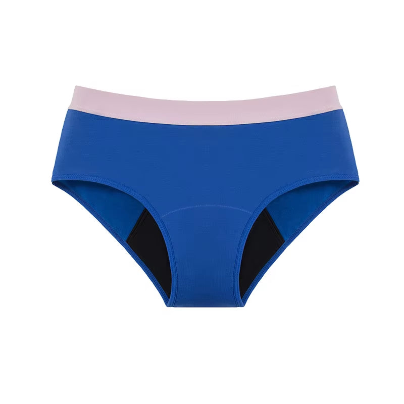 Girls Children Leak-Proof Panties for Teenager Menstrual Underwear Soft Modal Kids Briefs Cute Pink Lingerie Incontinence 5Color