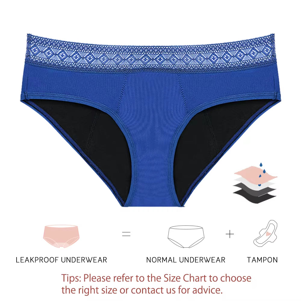 4 Layer Menstrual Panties for Women Period Panties Absorbent Panties for Period Leakproof Period Underwear Culotte Menstruelle